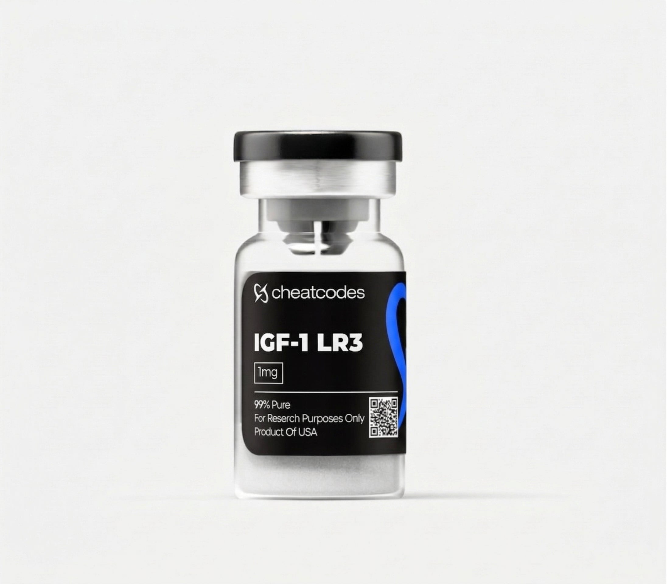 Vial labeled 'BPC 157' with 'cheatcodes' branding on a white background